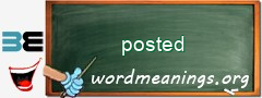 WordMeaning blackboard for posted
